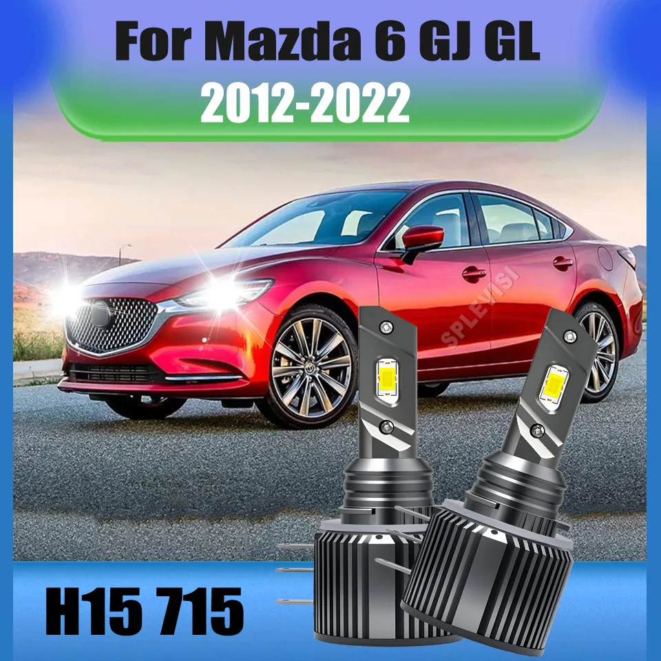 H15 Hi Beam Bring Consistent Brightness in All Conditions For Mazda 6 GJ GL 2012-2022 2013 2014 2015 2016 2017 2018 2019 2020