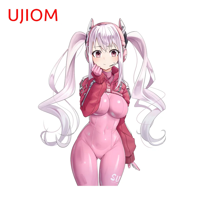 UJIOM Alice Seductive Waifu Graphics Wall Sticker Delicate Trendy Waterproof Unique PVC Decal Attractive Window Vestibulec Decor