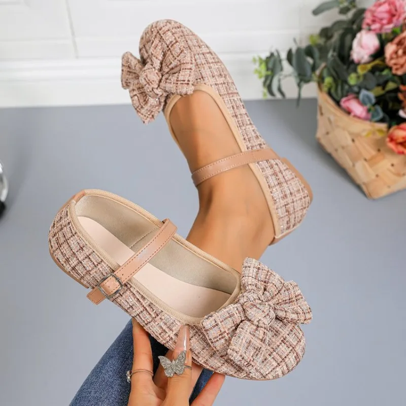Women Flats Large Size Shoes Women Comfortable Outdoor Sneakers Women Butterfly-knot Soft Sole