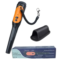 Waterproof Pinpointer Metal Detector, IP68 Full Waterproof Pin Pointer Wand, 3 Modes Handheld Pinpointing Finder Probe Treasure