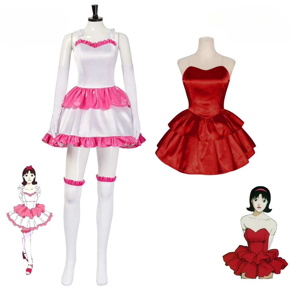 

Perfect Blue Cosplay Costume Red Dress with Sock Set Halloween Costume Masquerade Carnival Party Outfits for Women