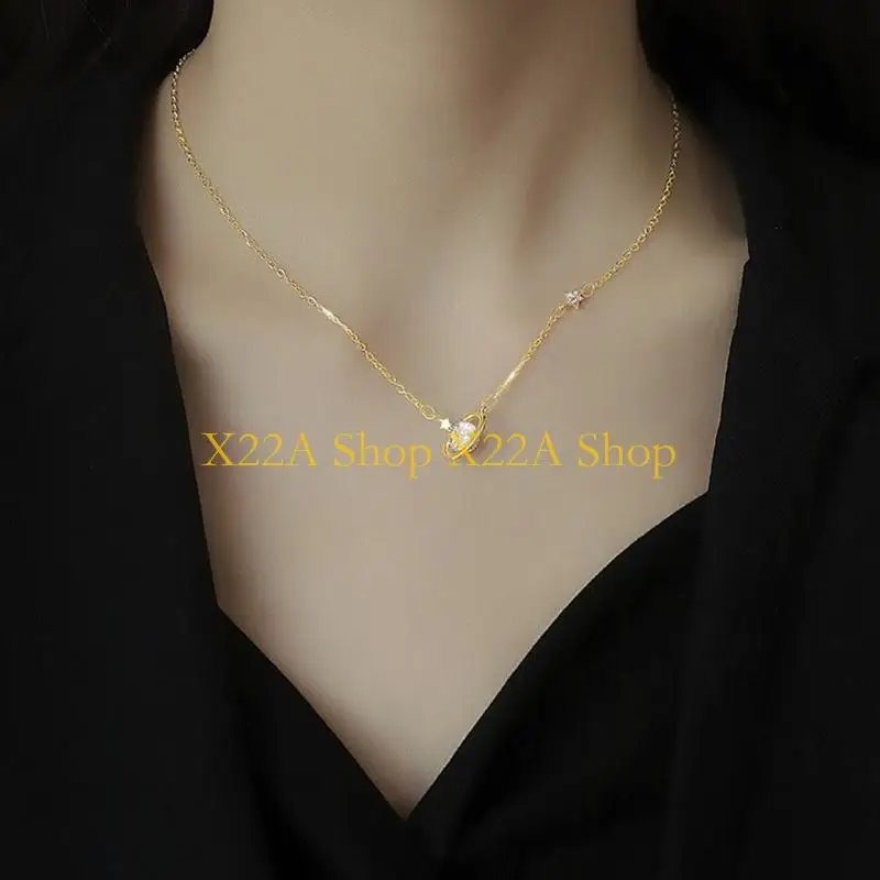 Unique Party Styling Planet Pendant Necklace Adjustable Dainty Jewelry with 16.1-19.6 Inch Chain for Everyday Wear Looks