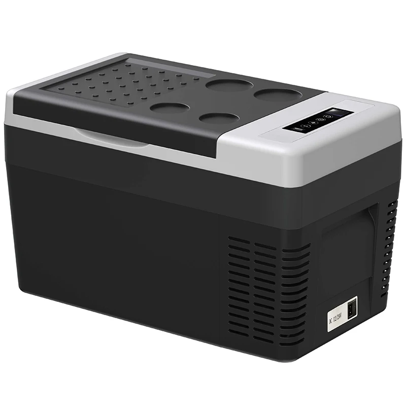FC25-1 25L12V 24V 100V-240V Compressor Holiday USB Display App Control Mini Cooling Warming Mobile Car Fridge