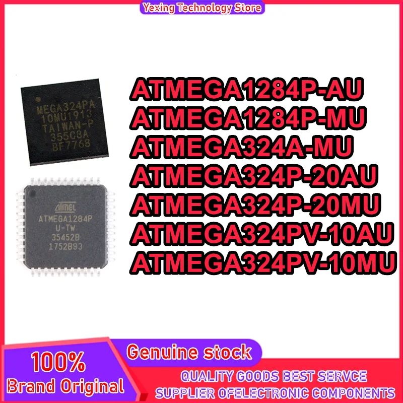 ATMEGA1284P-AU ATMEGA1284P-MU ATMEGA324A-MU ATMEGA324P-20AU ATMEGA324P-20MU ATMEGA324PV-10AU ATMEGA324PV-10MU IC New Original