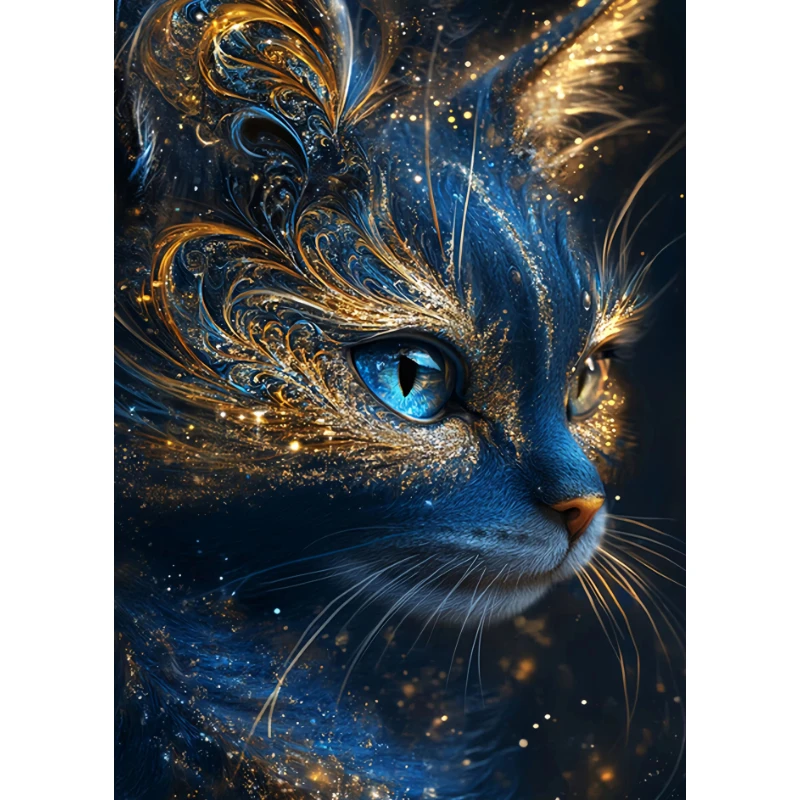 500/1000/1200/2000-teiliges Puzzle mit friedlicher Katzenszene für Erwachsene, ideal zur Stresslinderung und Entspannung