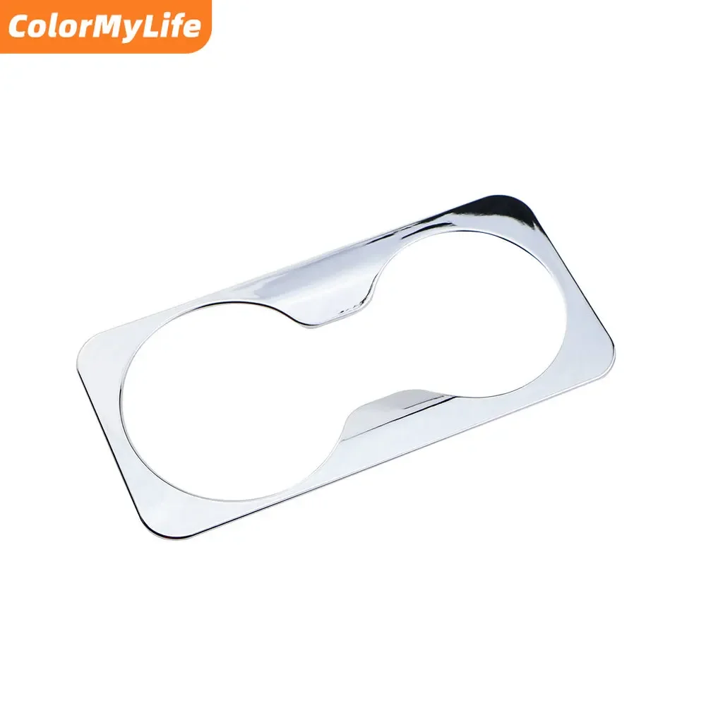 ABS Chrome Car Front Back Water Cup Panel Cover Trim Decoration Sticker for Kia Sportage R 2012 2013 2014 2015 Accessories