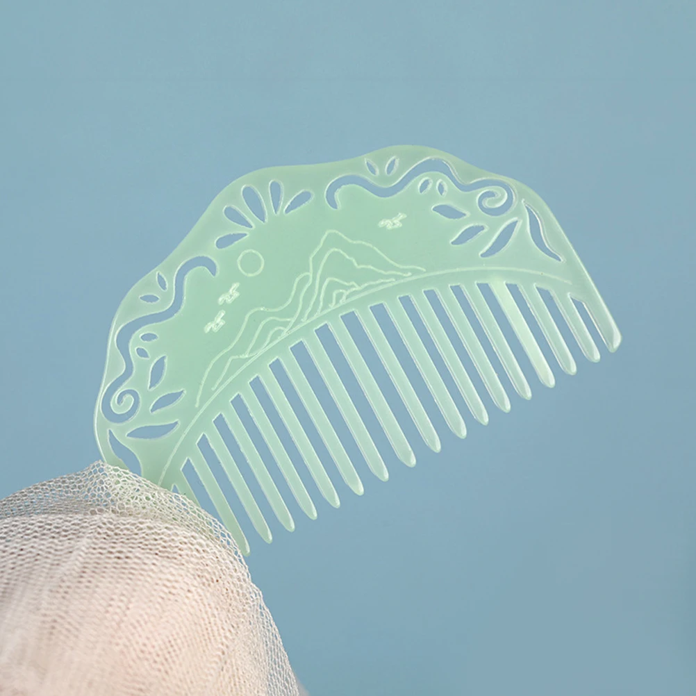 

2pcs Jade Hair Elegant Decorative Female Side Hair Combs Side Combs for Women Hairdressing Smooth Long Lasting