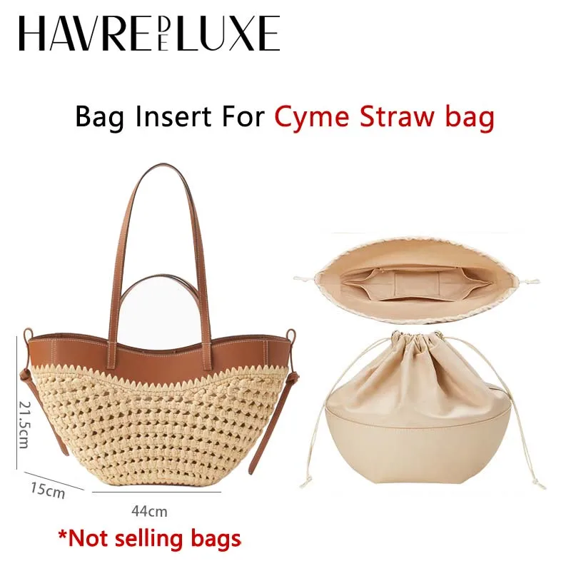 

Drawstring Bag Organizer Insert For Cyme Mini Straw Durable Lightweight Bag Support Inner Liner Bags Accessories
