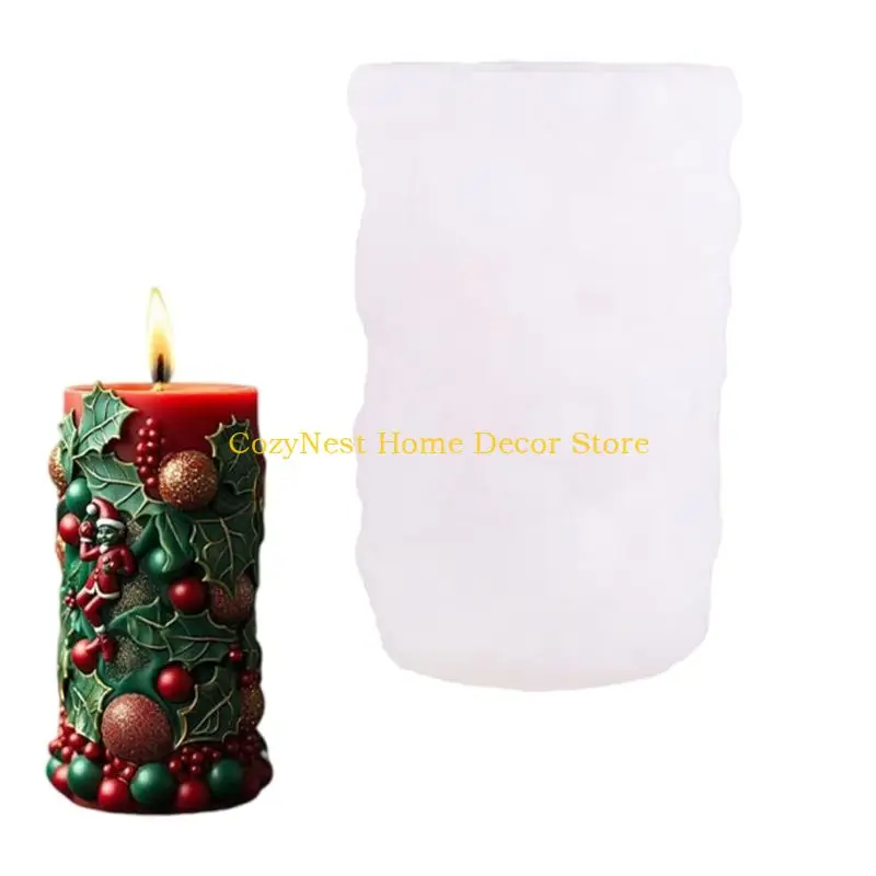 92MF Christmas Silicone Mold For Making Soap Chocolate Baking Tool