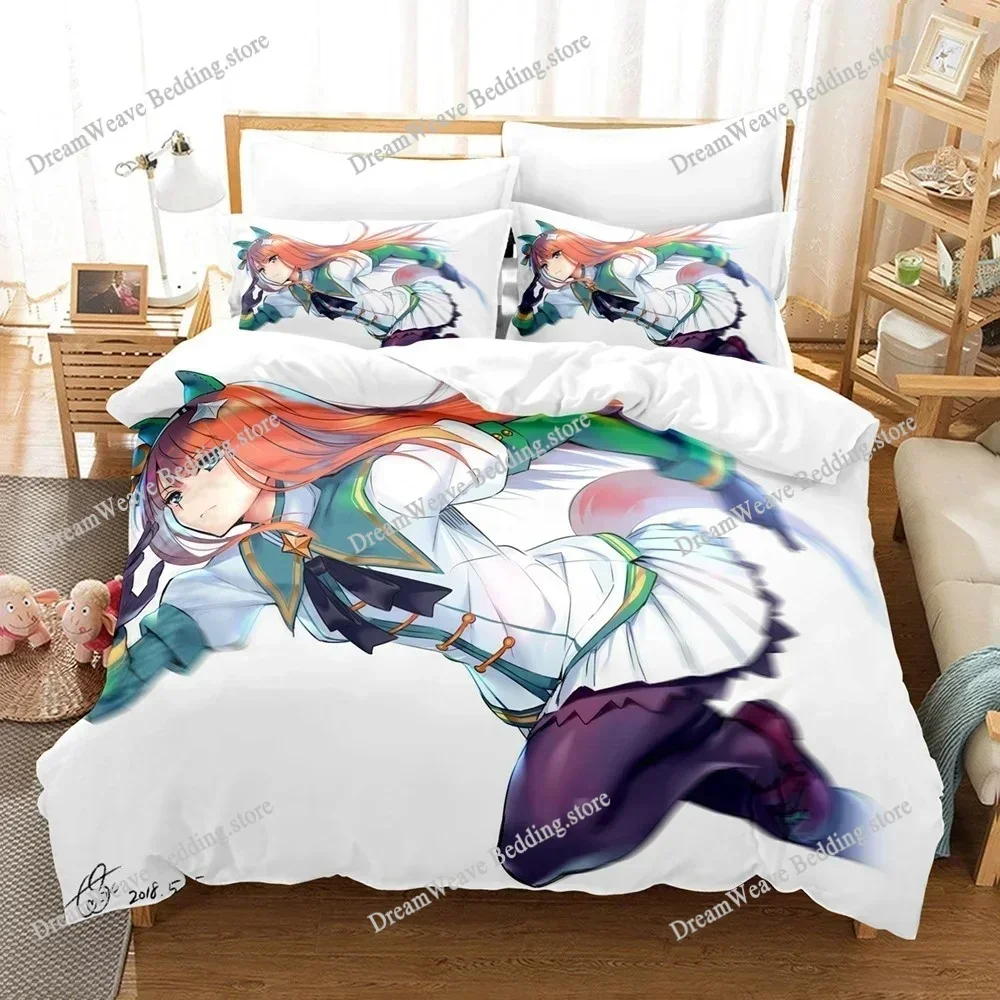 Home Textile Cartoons Pretty Derby Cover Duvet Cover Pillow Case Boy Girl Polyester Bedding Set King Queen Twin Size Luxury Gift