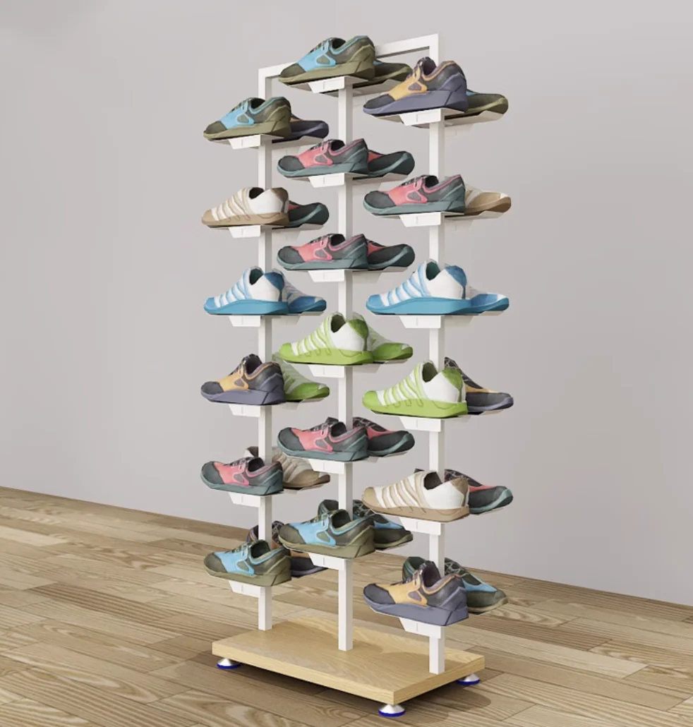 Shoe store sports shoe rack Metal display rack sports shoe rack Nakajima display rack Shoe cabinet storage shoe rack shelves