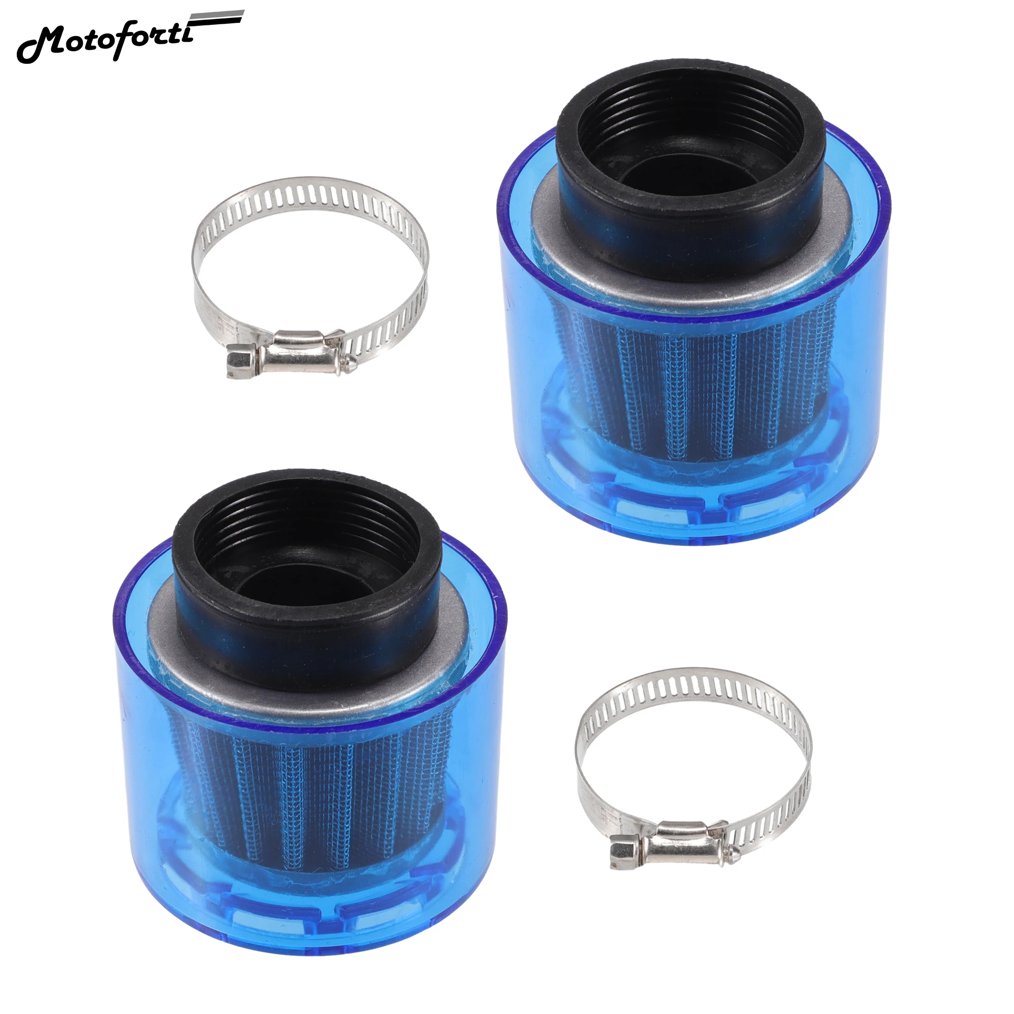 

Motoforti 1-2Pcs 35mm 38mm 40mm - 47mm Air Filter Cleaner Straight Motorcycle Filter for 110-125cc Most Motorcycles Dirt Bike