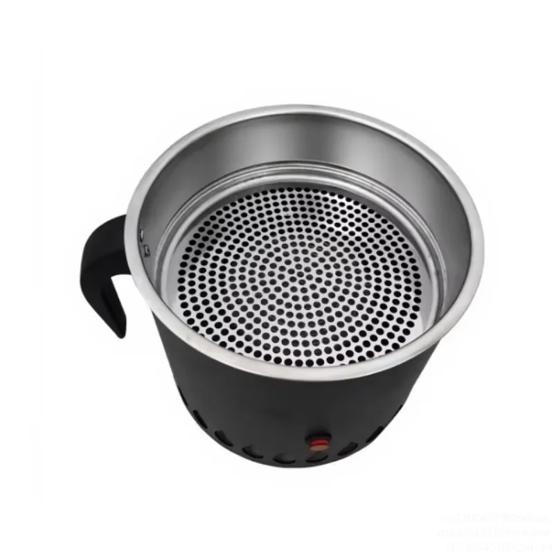 Stainless Steel Coffee Bean Roaster with High Suction Rapid Cooling Radiator 60-Mesh Sieve Chaff Remover for Perfect Brew