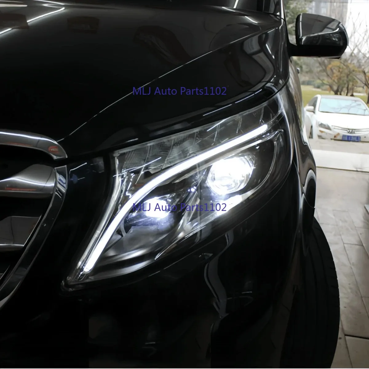 

New Car DRL LED Headlight Light Guide Strip Daytime Running Light Tube For Mercedes Benz V-Class W447 Vito V250 V260 2016-202