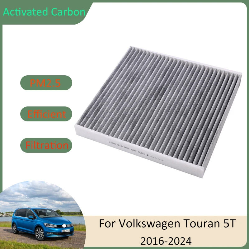 

Фильтр кондиционера для Volkswagen VW Touran 5T MK2 2016 2017 2018 2019 2020 2021 2022 2023 2024 5Q 0819653 Автоаксессуары