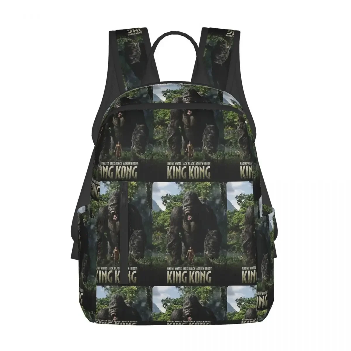 

King Kong Backpack Daypack Large Capacity Children BookBag School Bag Shoulder Bags for Men Women