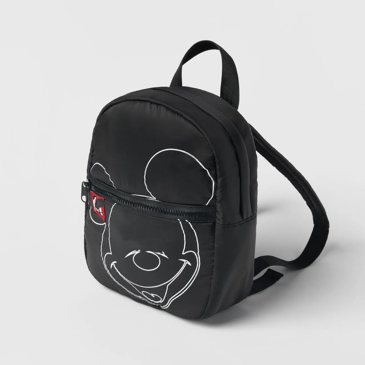 Preto dois-ombro sacos mickey impressão disney marca moda moda cor sólida bebê unisex simples respirável mochilas infantis