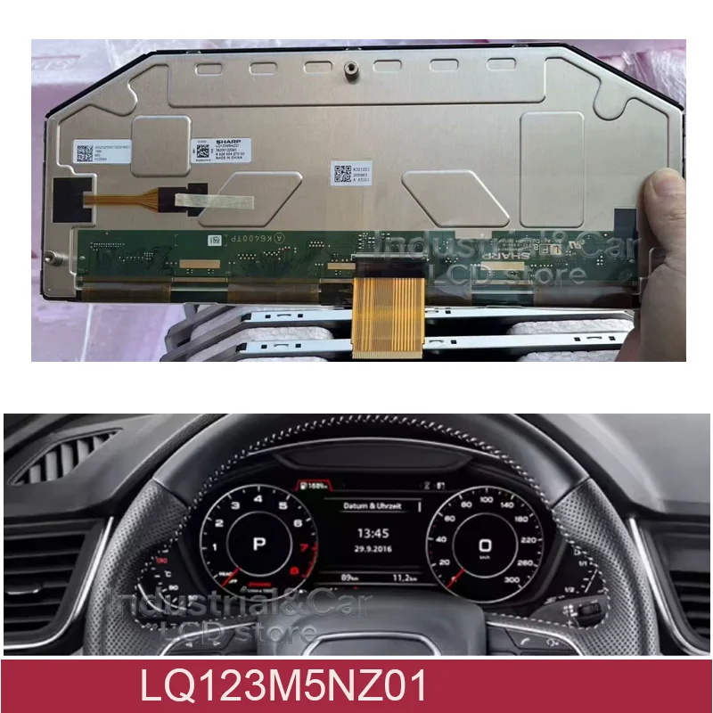 

LQ123M5NZ01 Original 12.3 Inch LCD Display Automobile Instrument For Q8 / Q7 / Q5l / A6 / A8 Instrument LCD For 4K0920790F