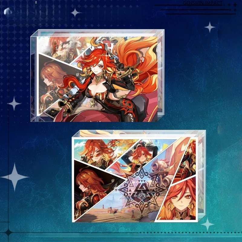 Genshin Impact Card Brick Figurine Skirk Mavuika Citlali Xiao Wanderer Acrylic Stand Model Plate Desk Decor Standing Sign Gift - view 2