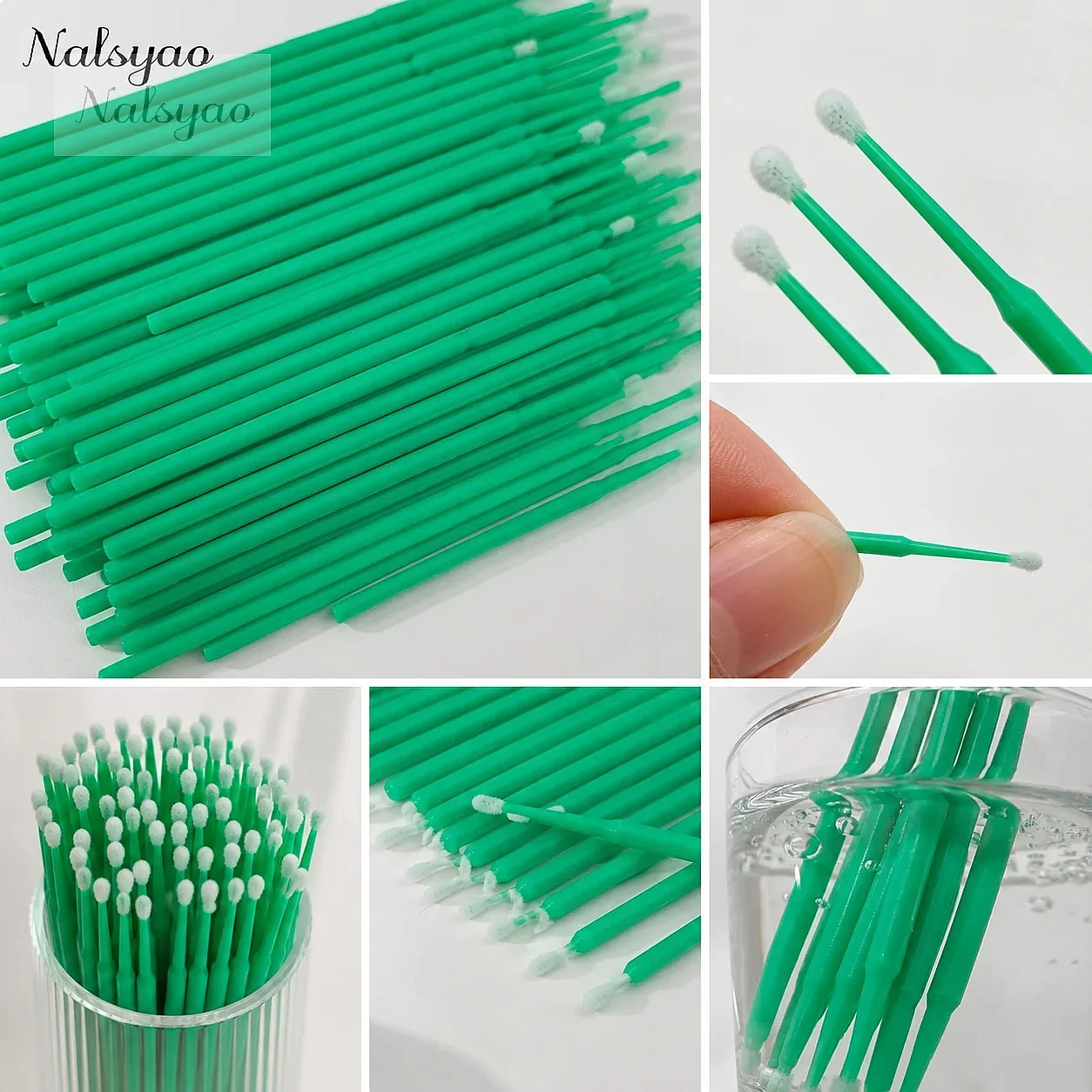 500pcs Eyelash Extension Cleaning Swabs Lash Lift Glue Remover Applicators Microblade Makeup Micro Brushes Tool
