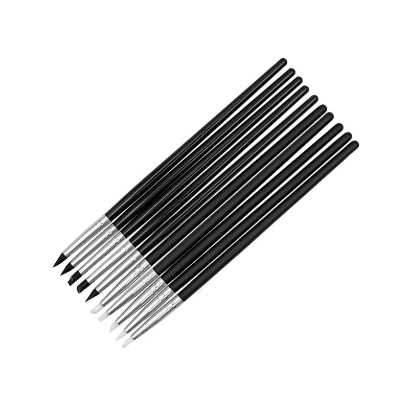 5Pcs Dental Resin Brush Pens Dental Shaping Silicone Adhesive Composite Porcelain Teeth Dentist Tools Dentistry Lab Tool