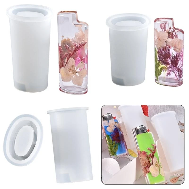 F2TD Lighter Cover Silicone Resin Mold  Lighter Protective Cover Epoxy Resin Mold for J5/ J3/J6 Accessories