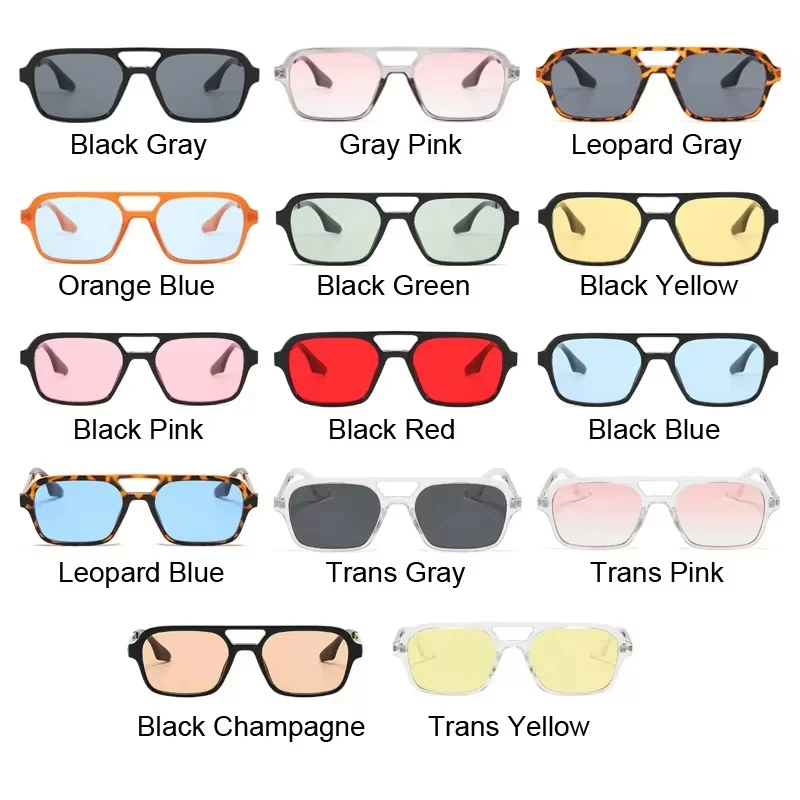 Luxury Sunglasses Woman Sun Glasses Men Fashion Brand Designer Small Frame Square Vintage Hollow Leopard Blue Oculos De Sol
