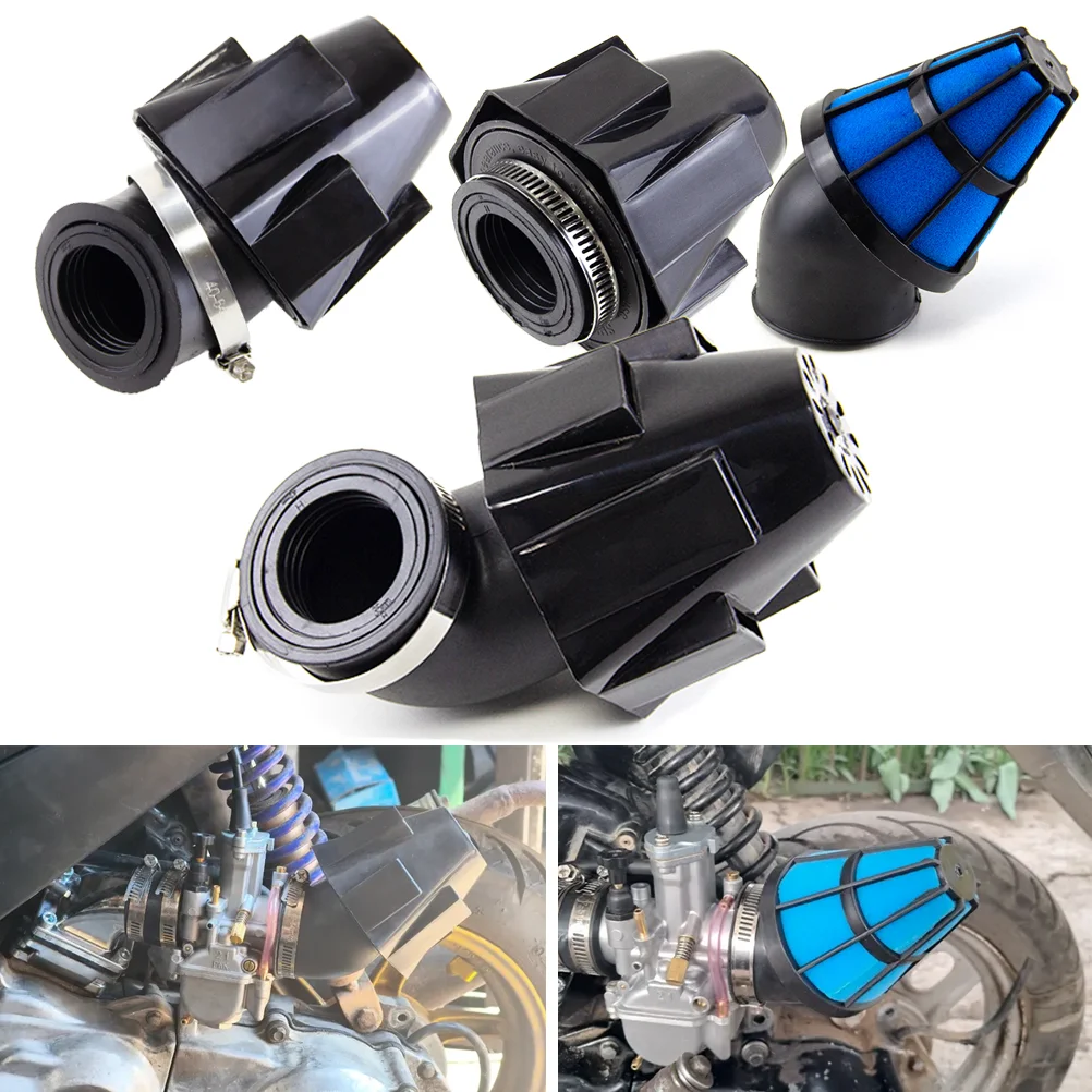 35 38 42 45 48 50 mm New Motorcycle Foam Air Filter With Waterproof Housing Sponge Cleaner Filter Scooter Pit Bike ATV Accessory