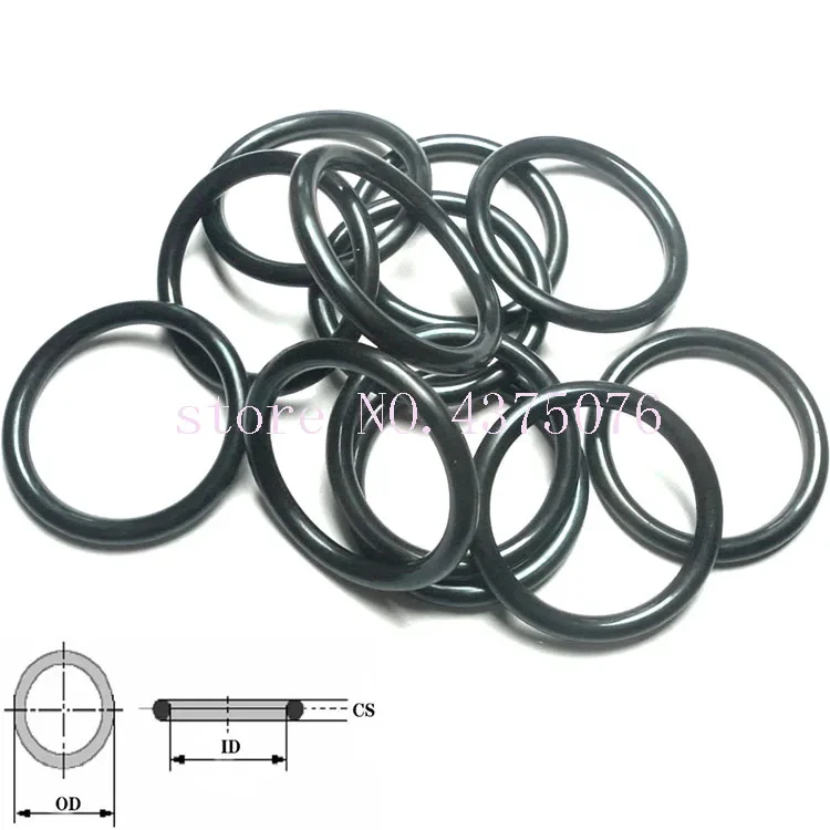 62 63 65 66 67 68 70 72 75 77 78 80 82 85 87 90 92 95 97*3.5 (OD*Thickness)Black NBR Rubber O Ring Washer O-Ring Oil Seal Gasket