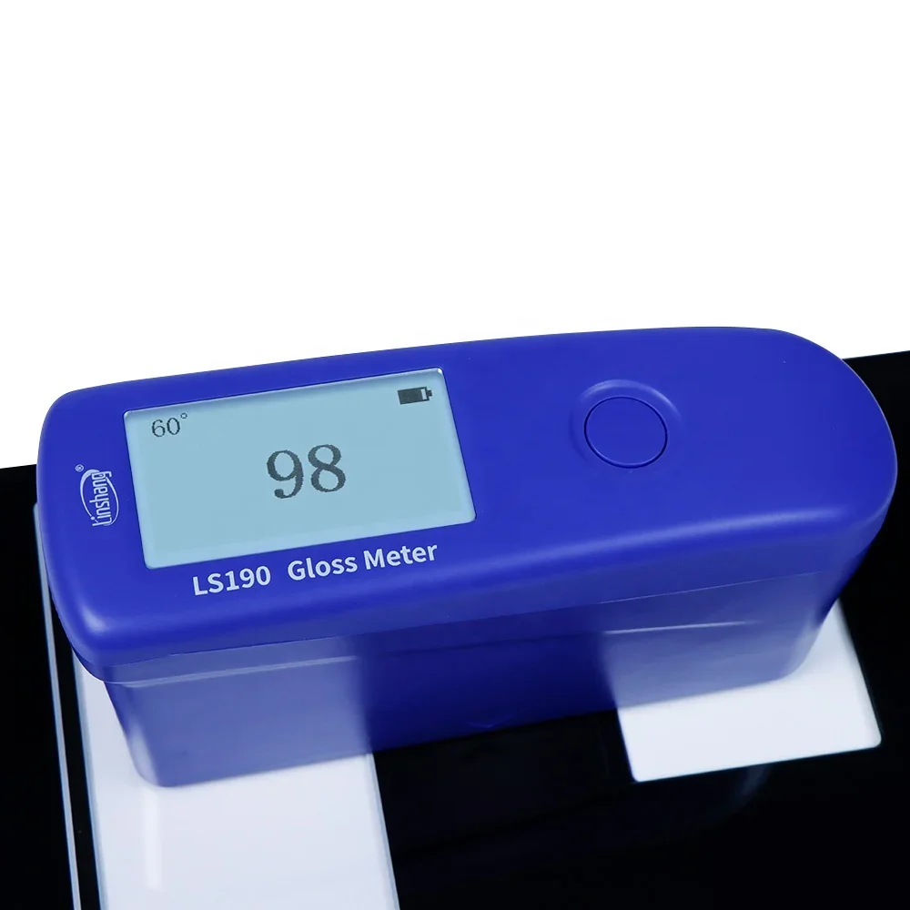 LS190 60 Degree Glossmeter Single Angle Gloss Instrument Portable Sheen Glossy Meter Digital Glossmeter Gloss Meter