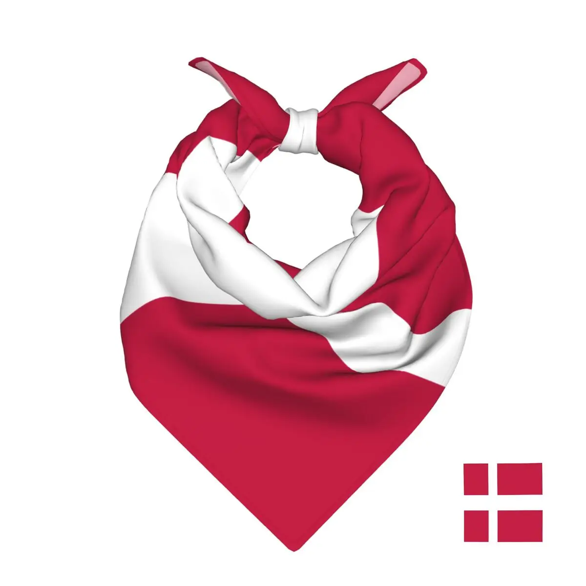 

Denmark Flag Square Towel Multifunctional Neck Scarf Hair Bandana