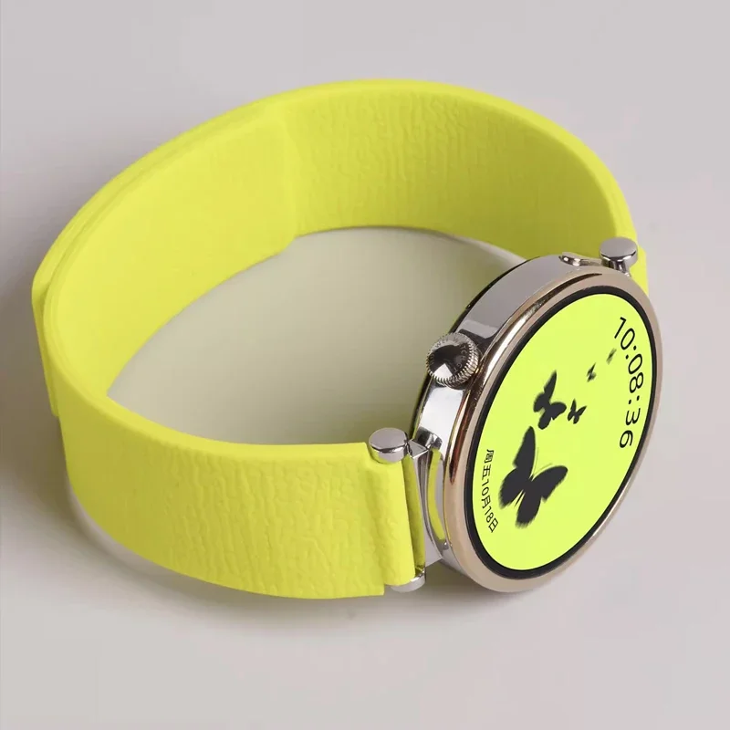 18mm 20mm 22mm Strap for Samsung Galaxy Watch 7 FE 6 5 4 5Pro 6/4Classic magnetic Silicone Bracelet for Huawei GT5 GT4 Pro band