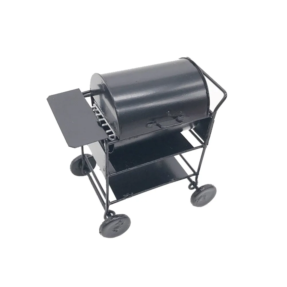 Courtyard household small barbecue grill Outdoor BBQ Grill Miniature with wheels Charcoal barbecue portable barbecue rack