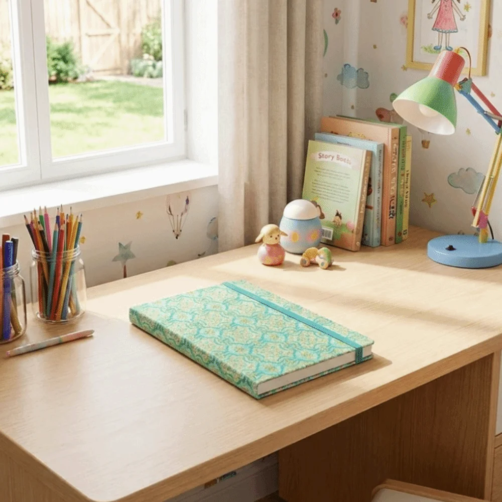 Exquisite A6/A5 Elastic Band Notebook Portable Thick Paper Bound Journal Cloth Cover Hand Account Book School