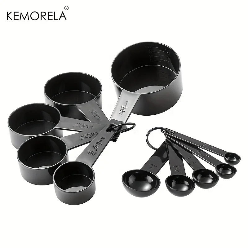 10PCS Messlöffel Teelöffel Zucker Scoop Kuchen Backen Mehl Messbecher Edelstahl Griff Küche Mess Werkzeuge