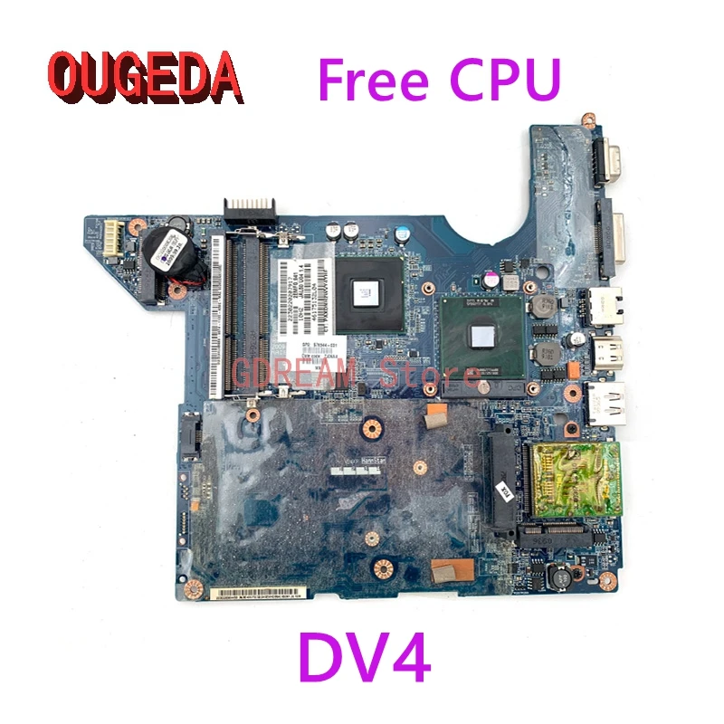 

OUGEDA 576944-001 576944-501 JAL50 LA-4105P Laptop motherboard For HP Pavilion DV4 DV4-1500 Main board GM45 DDR3 full tested