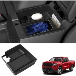 Center Console Organizer Compatible with Nissan Frontier 2022 2023 2024 2025 Accessories, Armrest Insert Tray Storage Coin Holde