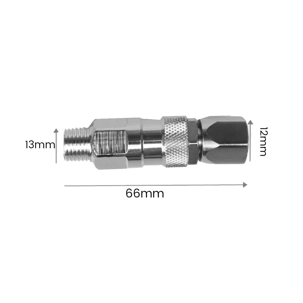 Adaptador giratorio de manguera de pulverización sin aire, Conector de pulverizador de acero inoxidable, adecuado para pulverizador de pintura de alta presión, 5 unidades