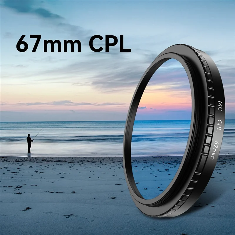 【حار بيع!】 مشبك هاتف مرشح CPL مقاس 67 مم مع حلقة محول ملولبة حذاء بارد لهاتف Iphone 16 15 Galaxy S24 عدسة كاميرا 67 مم