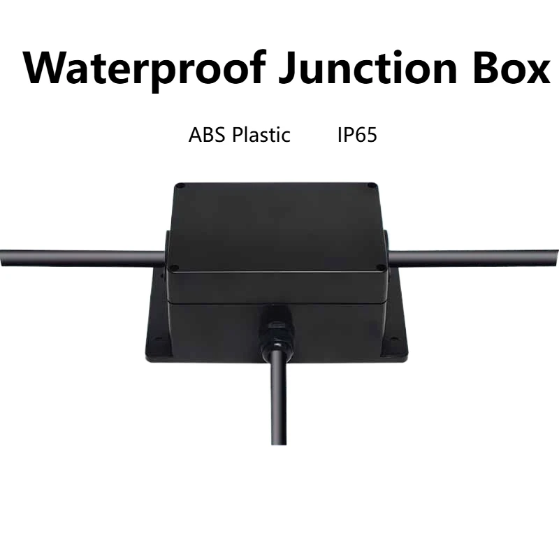 ABS Tunnel Special T-type Waterproof Junction Box Interval Lighting Cable Junction Box IP65 Cable Puncture Clamp Box