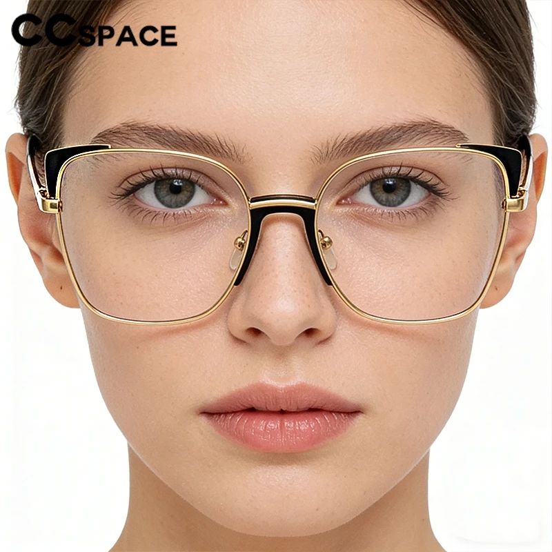 Retro Oprawki Okularowe Damskie Okulary Korekcyjne z Ochroną Przed Niebieskim Światłem Możliwość Personalizacji Recepty Modne Okulary Komputerowe 53587