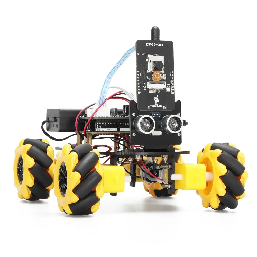 Wrover Cam Robot mobil pintar, Kit Robot pintar WiFi tanpa kabel 4WD ESP32 cocok dengan Arduino Ide