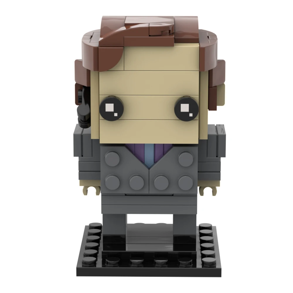 Moc Saul Goodman Brickheadz 빌딩 블록, 영화 속보 나쁜 법률가 피규어, DIY 벽돌 모델, 어린이 성인 선물 컨소시에르 장난감