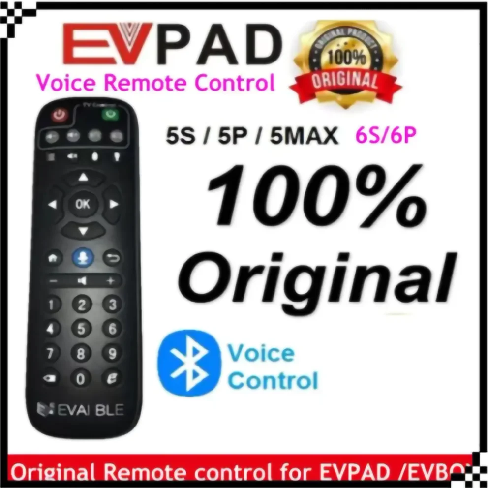 

Голосовой пульт дистанционного управления EVPAD / EPLAY/EVBOX для EVPAD 3S/3/3Max/3plus/2S / Pro+ / Plus / 5S / 5P / 5MAX/6S/6P/10S/10PEVBOX