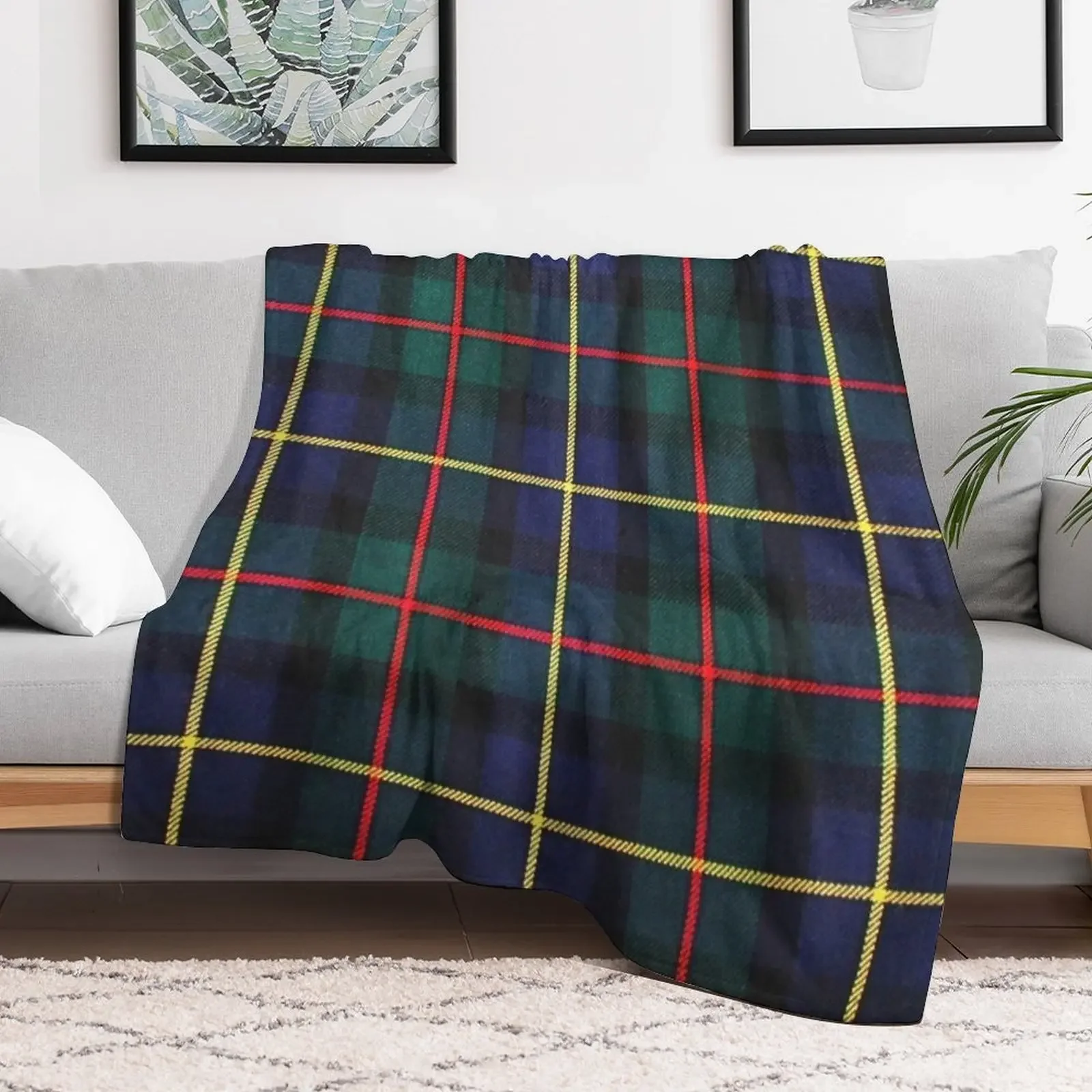 MacLeod Hunting Tartan Throw Blanket valentine gift ideas Hairy Blankets