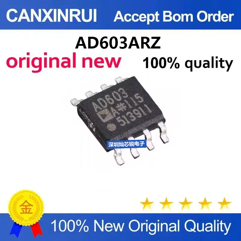 (5-100pieces)Brand new original AD603ARZ AD603A SMD SOP8 operational buffer amplifier chip