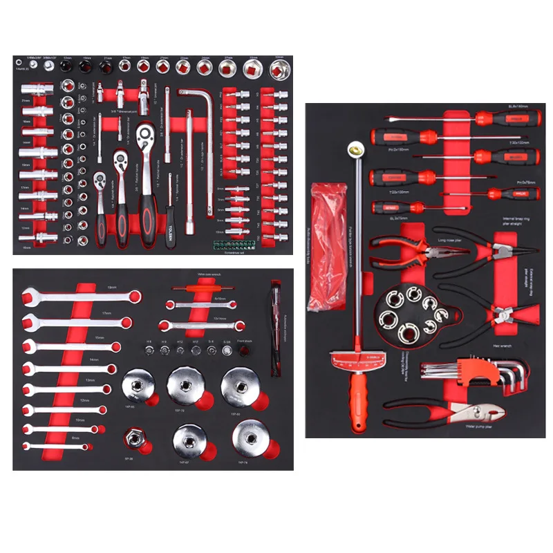 158-Piece EVA Auto Repair Tool Holder Set - Durable Storage Solution for Mechanics And Home Repair