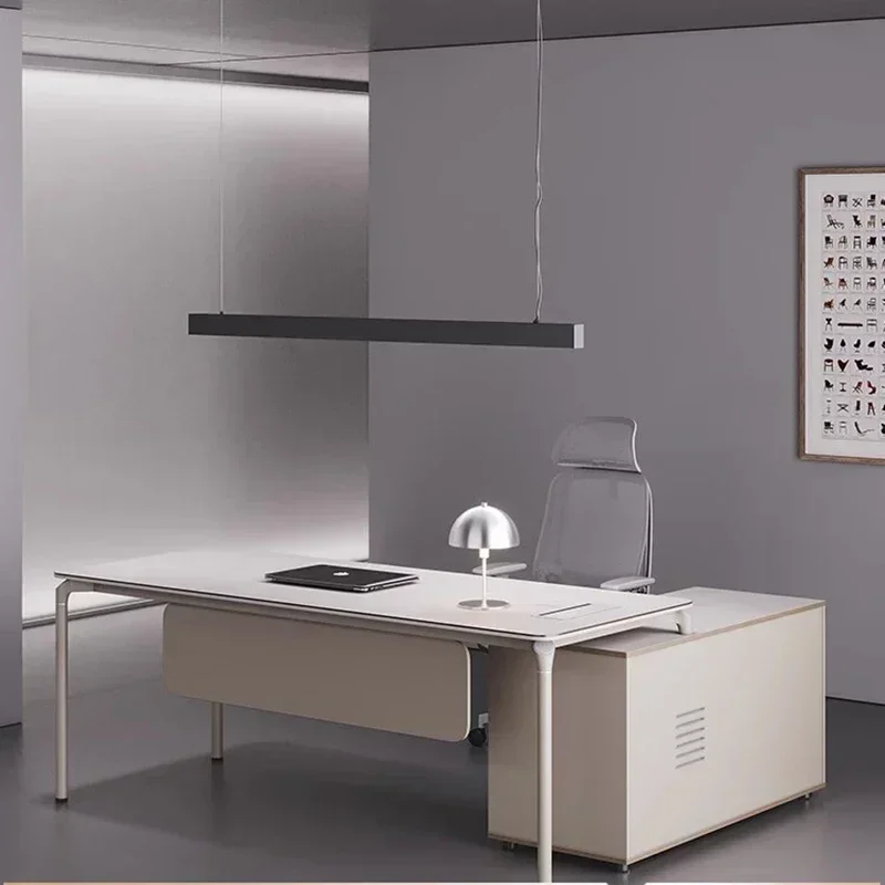 Executive Office Desk Accessories Corner Lazy Machine Dressing Auxiliary Luxury Reception Designer Ufficio Commercial Furniture