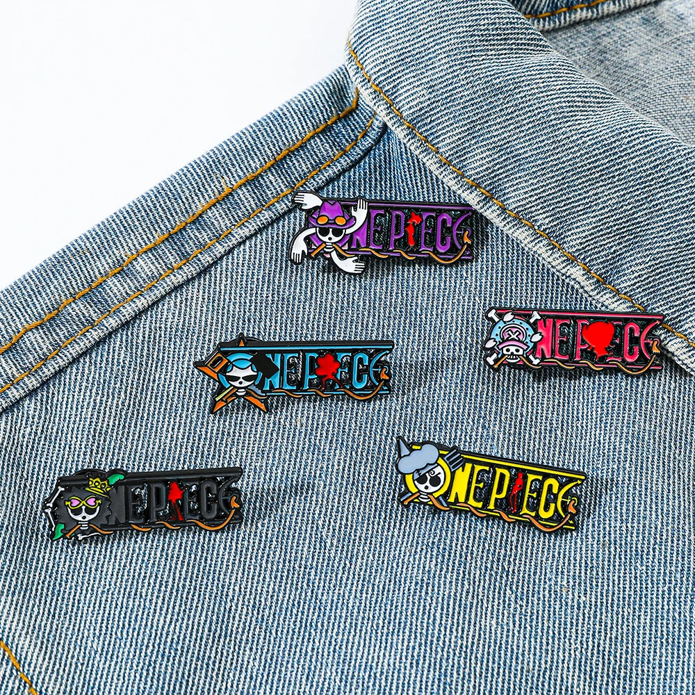 5 Pcs Cartoon Brooc…