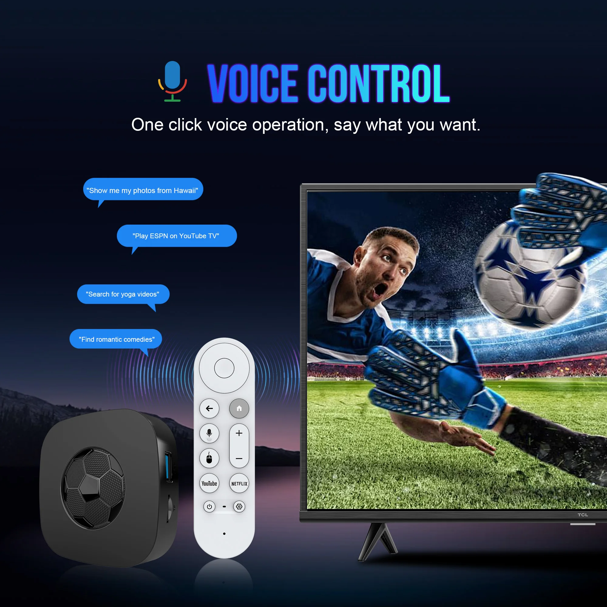 New 8K Ultra HD Smart TV Box Support Wi-Fi 6 Android 16 Netflix and YouTube run smooth voice-control remote T1 Ultra TV Box Gift